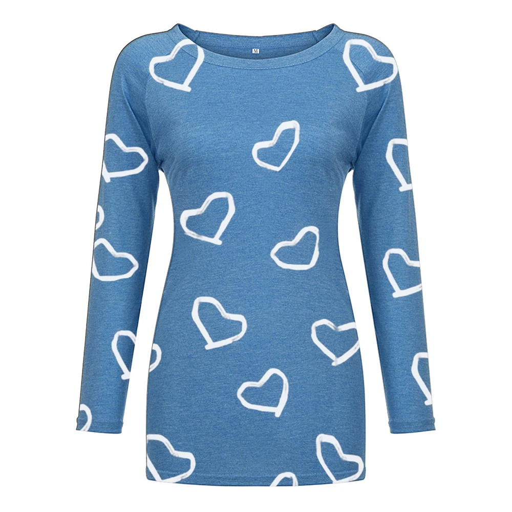 Hear Printed Top T Shirt Women Ladies Casual Women Clothing Long Sleeve Top Autumn Spring Female Loose T Shirt Top
Hear Printed Top T Shirt Women Ladies Casual Women Clothing Long Sleeve Top Autumn Spring Female Loose T Shirt Top