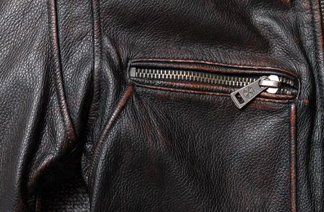 Genuine Cowhide Jacket Men Vintage Brown Black Slim Motorcycle Brand Clothing Casual 100% Cow Leather Coat Hot Sale
Genuine Cowhide Jacket Men Vintage Brown Black Slim Motorcycle Brand Clothing Casual 100% Cow Leather Coat Hot Sale