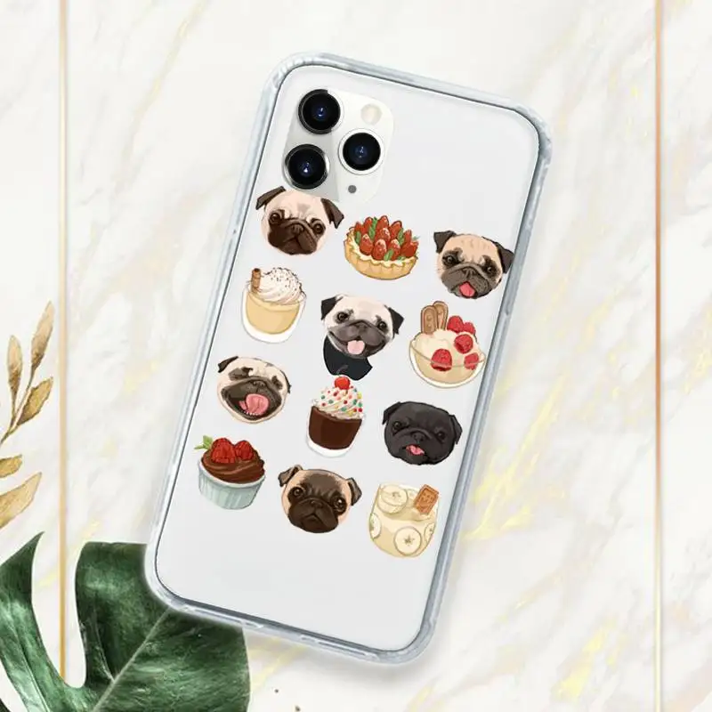 Cute Pug French Bulldog Phone Case Transparent for iPhone 11 12 mini pro XS MAX 8 7 6 6S Plus X 5S SE 2020 XR
Cute Pug French Bulldog Phone Case Transparent for iPhone 11 12 mini pro XS MAX 8 7 6 6S Plus X 5S SE 2020 XR