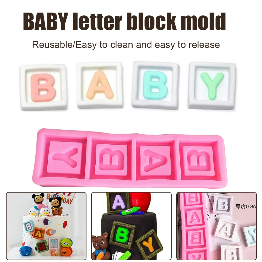 Silicone Mold Baby Square Letter Resuable Silicone Cake Mould for Chocolate Ice Candy Dessert Jelly Pastry Fondant
Silicone Mold Baby Square Letter Resuable Silicone Cake Mould for Chocolate Ice Candy Dessert Jelly Pastry Fondant