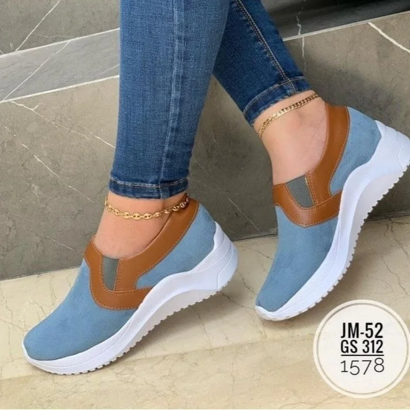 2021 Women Fashion Vulcanized Sneakers Platform Solid Color Flats Ladies Shoes Casual Breathable Wedges Ladies Walking Sneakers
2021 Women Fashion Vulcanized Sneakers Platform Solid Color Flats Ladies Shoes Casual Breathable Wedges Ladies Walking Sneakers