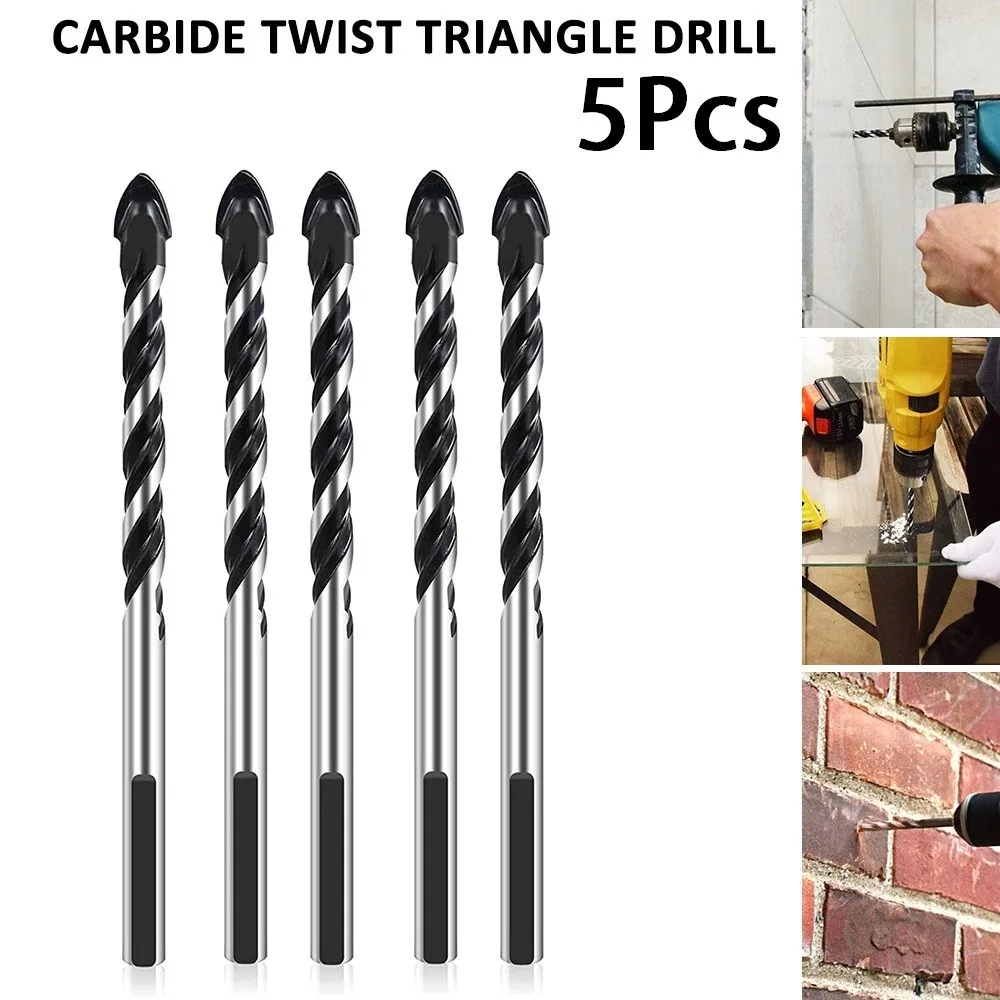 5Pcs Carbide Triangle Drill Bits Marble Drilling Glass Tile Ceramic Drill Bit For Ceramic Tile Concrete Glass Marble
5Pcs Carbide Triangle Drill Bits Marble Drilling Glass Tile Ceramic Drill Bit For Ceramic Tile Concrete Glass Marble
