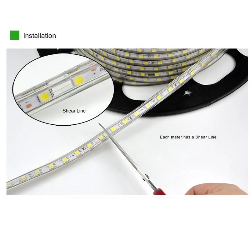 220V LED Strip Light SMD Flexible Waterproof LED Ribbon light LED Rope Light With EU Power plug 60Led / M Bright Than 5630
220V LED Strip Light SMD Flexible Waterproof LED Ribbon light LED Rope Light With EU Power plug 60Led / M Bright Than 5630