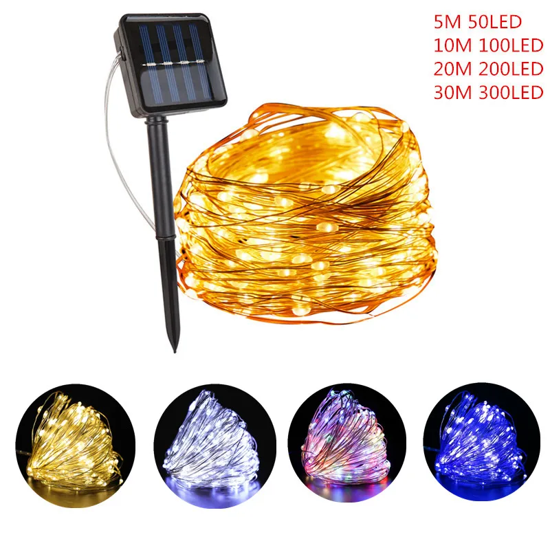 String Lights Fairy Led Lights 5/10M/20M 50/100/200LED Outdoor Solar Lamp Garland Home Wedding Christmas Holiday Decor Lamps
String Lights Fairy Led Lights 5/10M/20M 50/100/200LED Outdoor Solar Lamp Garland Home Wedding Christmas Holiday Decor Lamps