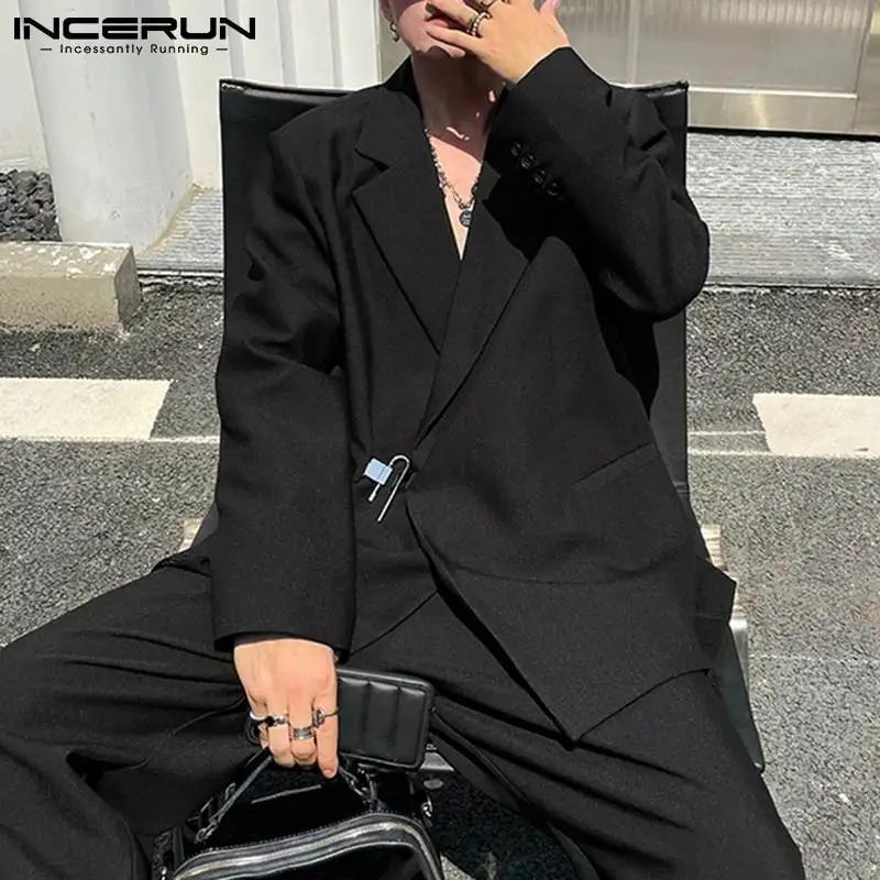 INCERUN Fashion Men Blazer Solid Color Lapel Long Sleeve 2021 Casual Suits Men Streetwear One Button Elegant Thin Coats S-5XL
INCERUN Fashion Men Blazer Solid Color Lapel Long Sleeve 2021 Casual Suits Men Streetwear One Button Elegant Thin Coats S-5XL