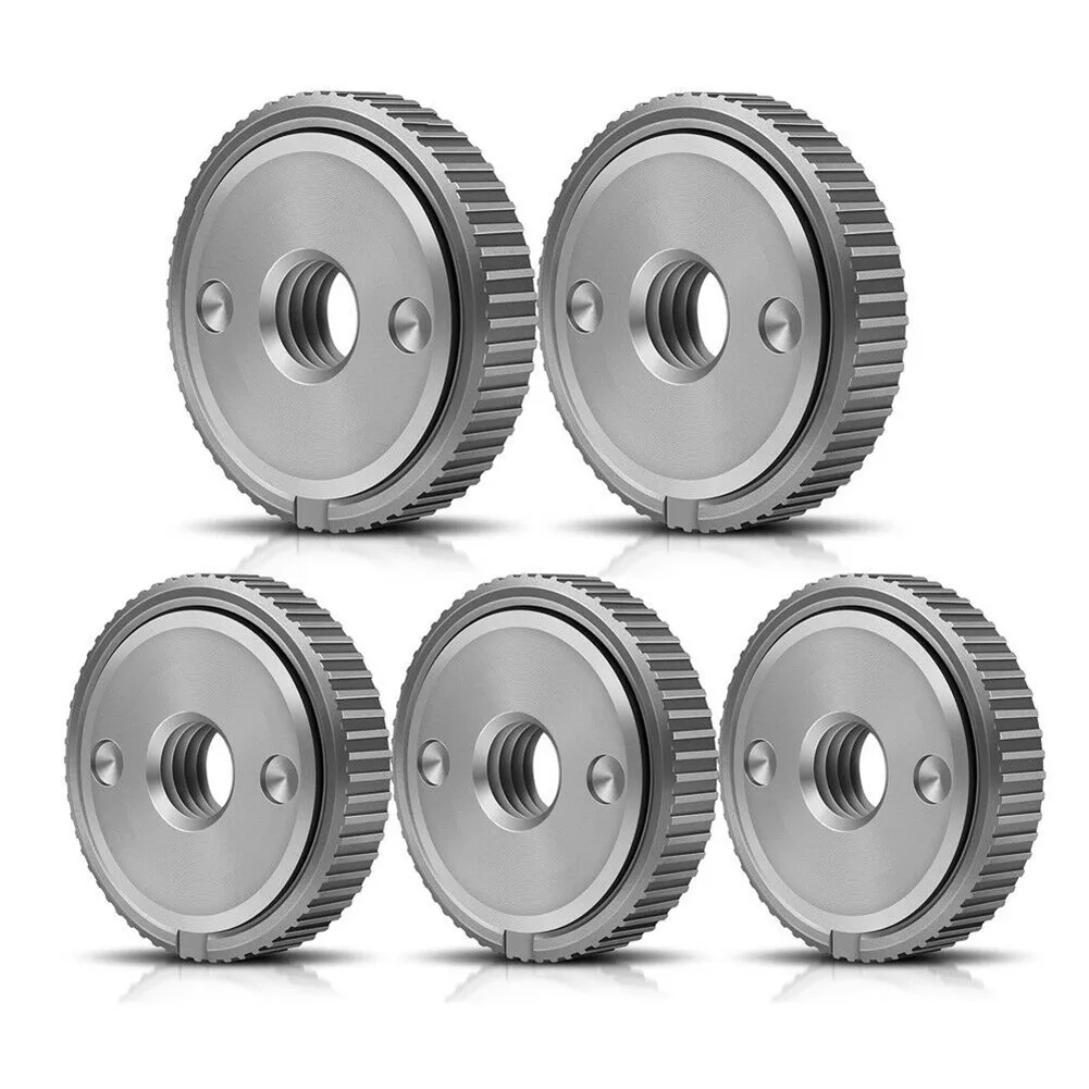 5pcs Self-locking Pressure Plate M14 Angle Grinder M14 Thread Replacement Quick-release Nut Clamping Power Tool Part Accessories
5pcs Self-locking Pressure Plate M14 Angle Grinder M14 Thread Replacement Quick-release Nut Clamping Power Tool Part Accessories