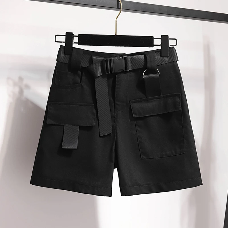 Limiguyue Korean Solid Summer Cargo Shorts Women Loose Casual Wide Leg Cotton Pockets BF Boyfriend Slackshorts With Belt K1035
Limiguyue Korean Solid Summer Cargo Shorts Women Loose Casual Wide Leg Cotton Pockets BF Boyfriend Slackshorts With Belt K1035