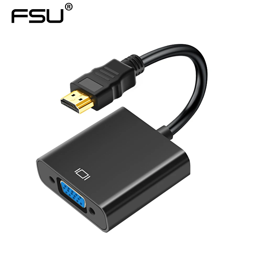 HDMI в VGA адаптер конвертер 1080P штекер Famale с силовым аудио кабелем для Xbox PS4 PC HDTV DVD