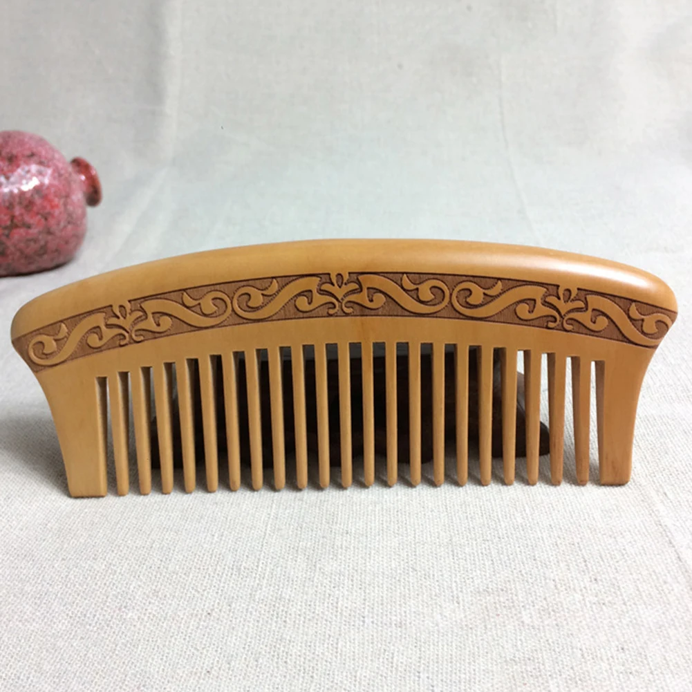 Retro Double Sided Carving Natural Peach Wood Comb Anti Static Hair Styling Tool Wood Combs Hair Combs Health Care
Retro Double Sided Carving Natural Peach Wood Comb Anti Static Hair Styling Tool Wood Combs Hair Combs Health Care