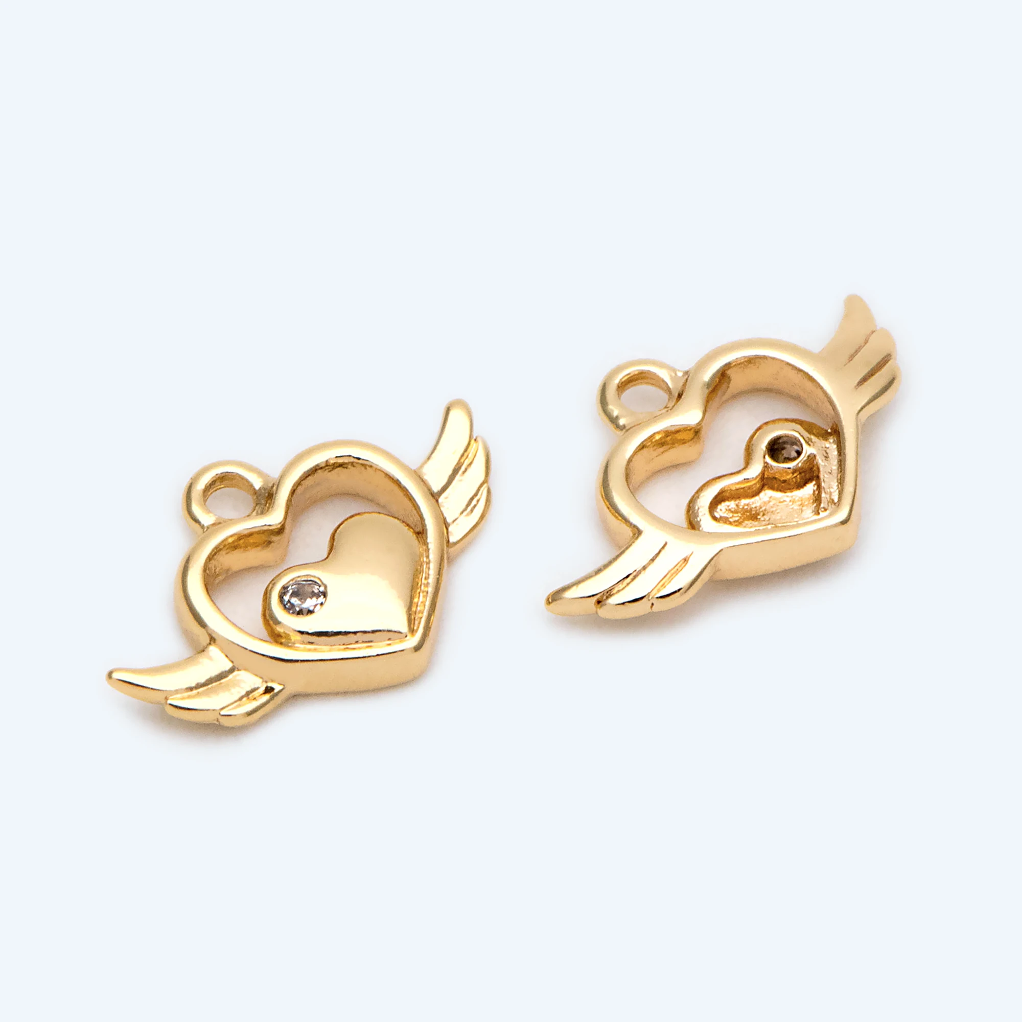 10 шт., украшения для сережек, инкрустированные фианитами 
10 шт., украшения для сережек, инкрустированные фианитами