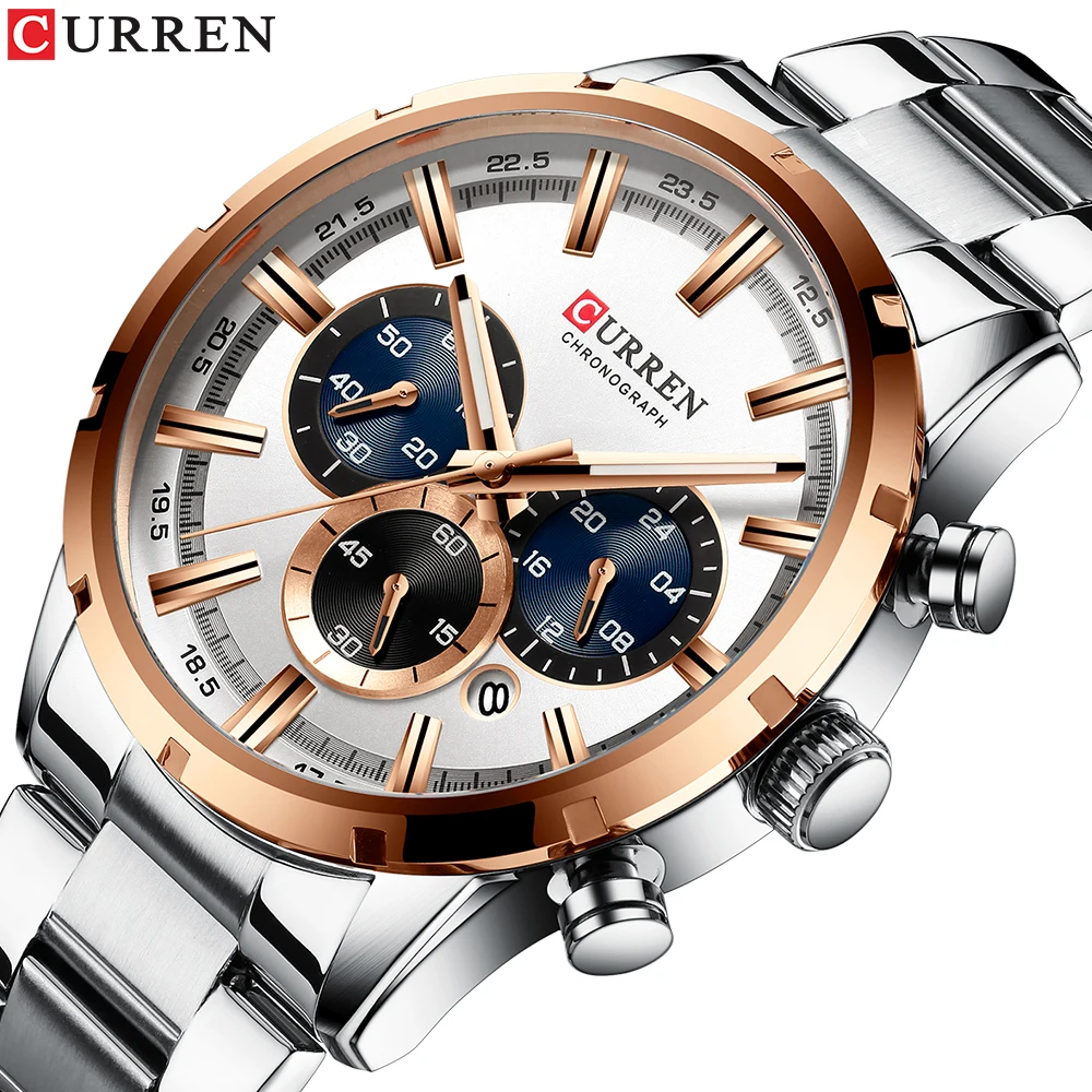 Curren Men Watch Modern Stainless Steel Watches for Men Luxury Business Casual Quartz Watch with White Big Dial Date Dropshpping
Curren Men Watch Modern Stainless Steel Watches for Men Luxury Business Casual Quartz Watch with White Big Dial Date Dropshpping