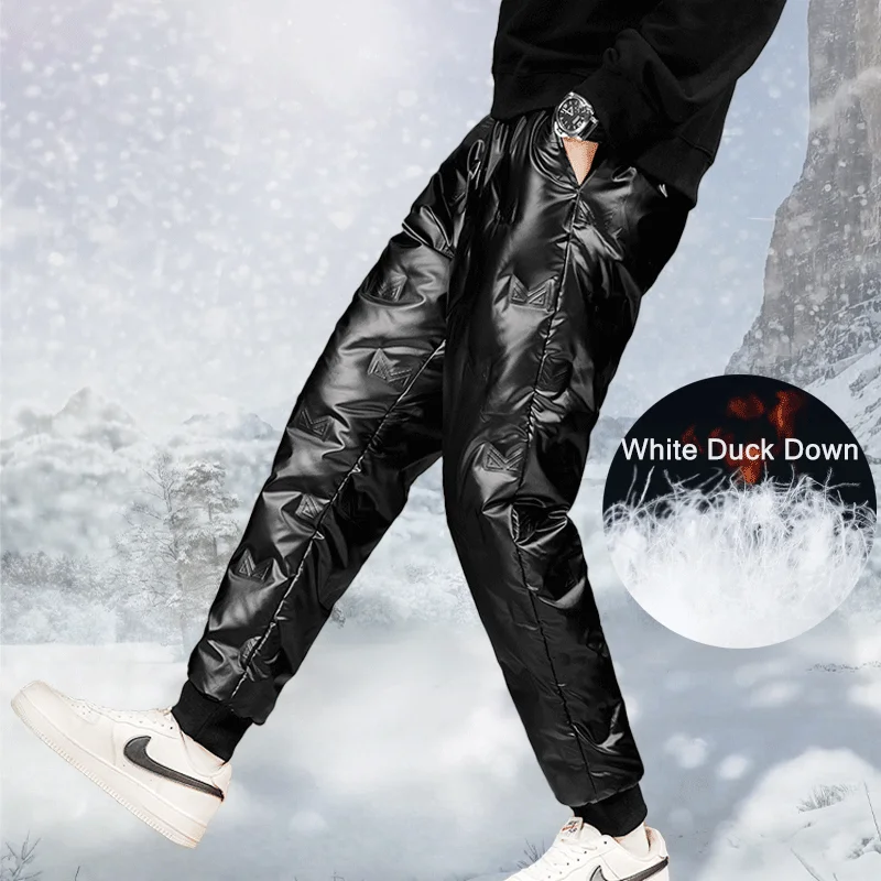 Men's Winter Pants Warm Fly Wing Duck Down Overalls Snow Thickened Waterproof Length Casual Trousers Outdoor Camping Plus Size 5
Men's Winter Pants Warm Fly Wing Duck Down Overalls Snow Thickened Waterproof Length Casual Trousers Outdoor Camping Plus Size 5
