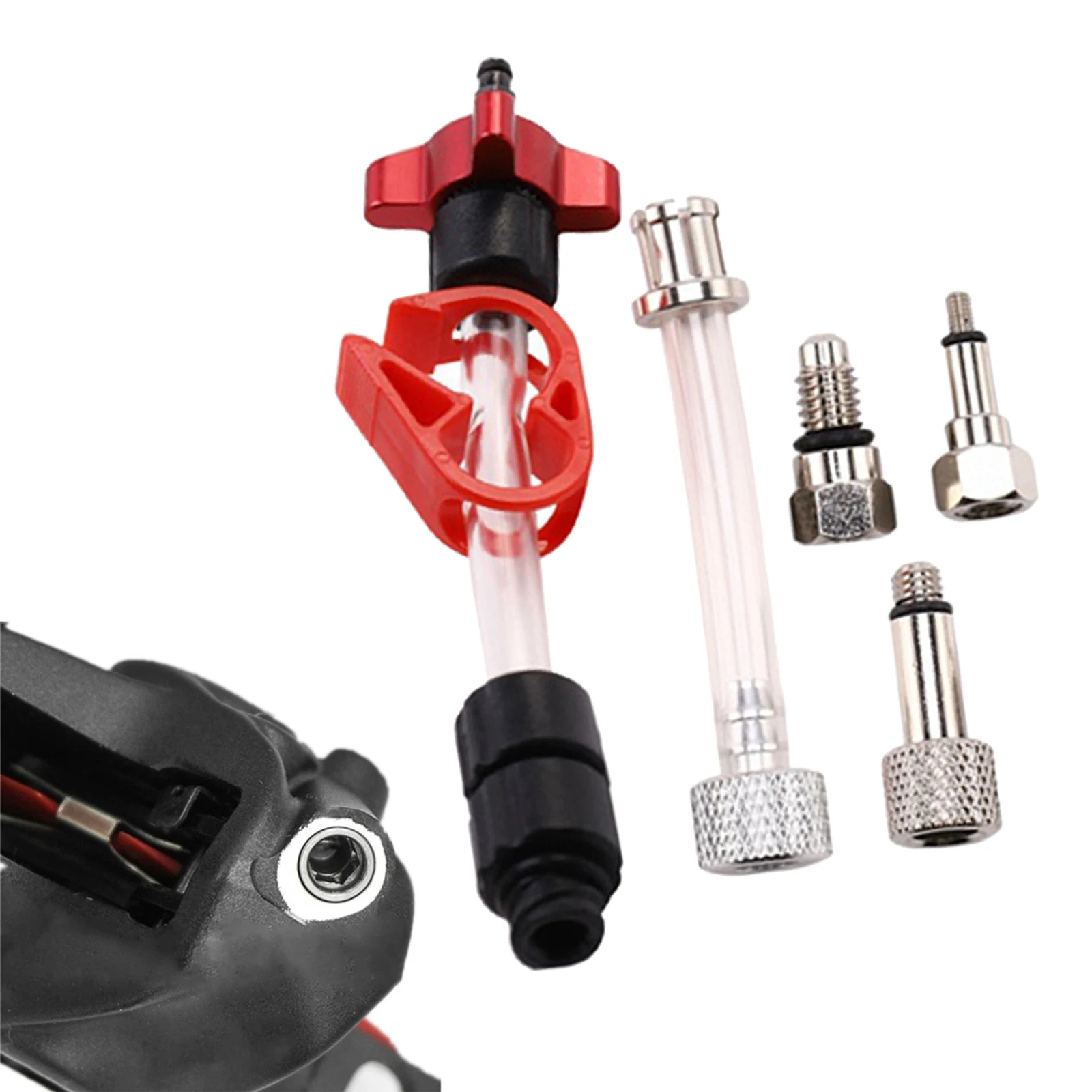 Bicycle DOT Oil Bleed Kit Disc Brake Bleeding Fitting Adapter Fits Promax Repair Filling Appliance Fill Connector Adaptor
Bicycle DOT Oil Bleed Kit Disc Brake Bleeding Fitting Adapter Fits Promax Repair Filling Appliance Fill Connector Adaptor