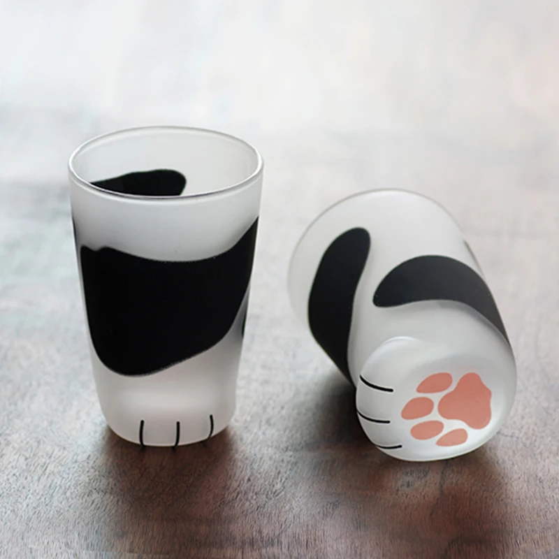 Creative Cute Cat Paws Glass Tiger Paws Mug 300ml Office Coffee Mug Personality Breakfast Milk Coffee Cup Gift Drink Bottle 
Creative Cute Cat Paws Glass Tiger Paws Mug 300ml Office Coffee Mug Personality Breakfast Milk Coffee Cup Gift Drink Bottle