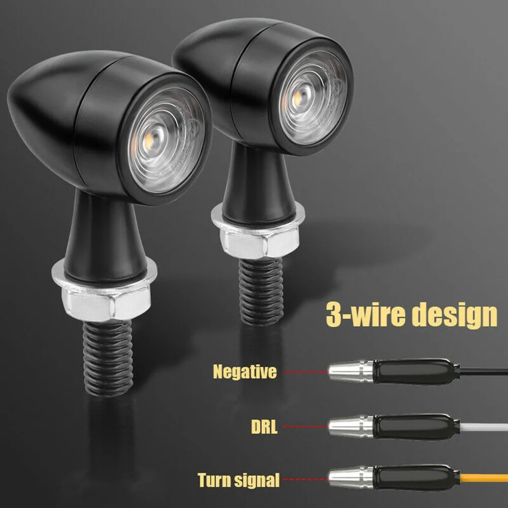 2pcs Motorcycle LED Mini Turn Signal Light Blinker DRL For Bobber Cafe For Most Dirt Bike Street Bike Dual Sport Applications
2pcs Motorcycle LED Mini Turn Signal Light Blinker DRL For Bobber Cafe For Most Dirt Bike Street Bike Dual Sport Applications