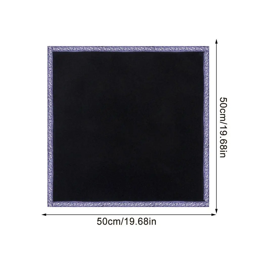 Tarot Tablecloth Divination Tarot Card Pad Pendulum Magic Pentacle Runes Tarot Altar Table Cloth 50x50cm
Tarot Tablecloth Divination Tarot Card Pad Pendulum Magic Pentacle Runes Tarot Altar Table Cloth 50x50cm