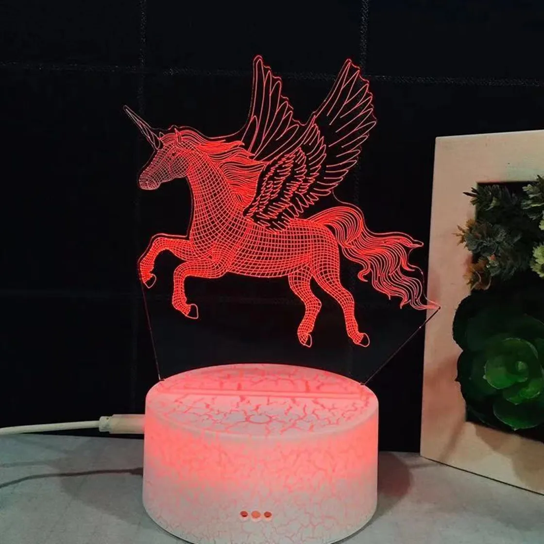 Акриловый ночник с 3D иллюзией, модель единорога, сенсорсветодиодный лампы, украшение для детской спальни, радужные конные огни с пультом ди...
Акриловый ночник с 3D иллюзией, модель единорога, сенсорсветодиодный лампы, украшение для детской спальни, радужные конные огни с пультом ди...