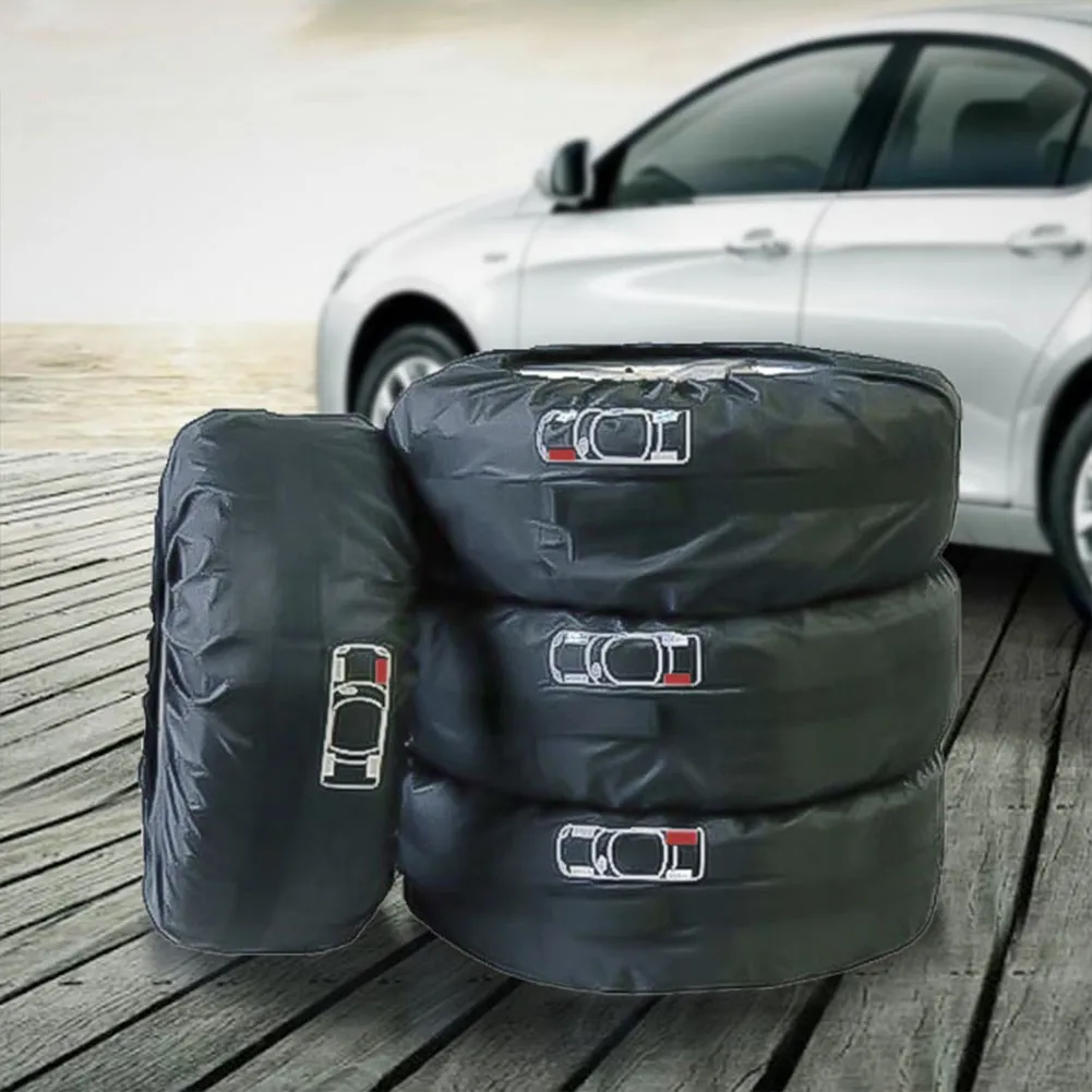 4Pcs Car Spare Tire Cover Polyester Taffeta Tires Dust-proof Protect Storage Bags Vehicle Tyre Accessories
4Pcs Car Spare Tire Cover Polyester Taffeta Tires Dust-proof Protect Storage Bags Vehicle Tyre Accessories