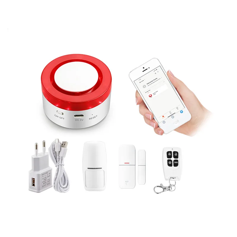 Mini Tuya Wireless 433MHz Remote Control Door Sensor & PIR Mobile Detector Smart Home Security Anti-theft Siren Alarm System Kit
Mini Tuya Wireless 433MHz Remote Control Door Sensor & PIR Mobile Detector Smart Home Security Anti-theft Siren Alarm System Kit