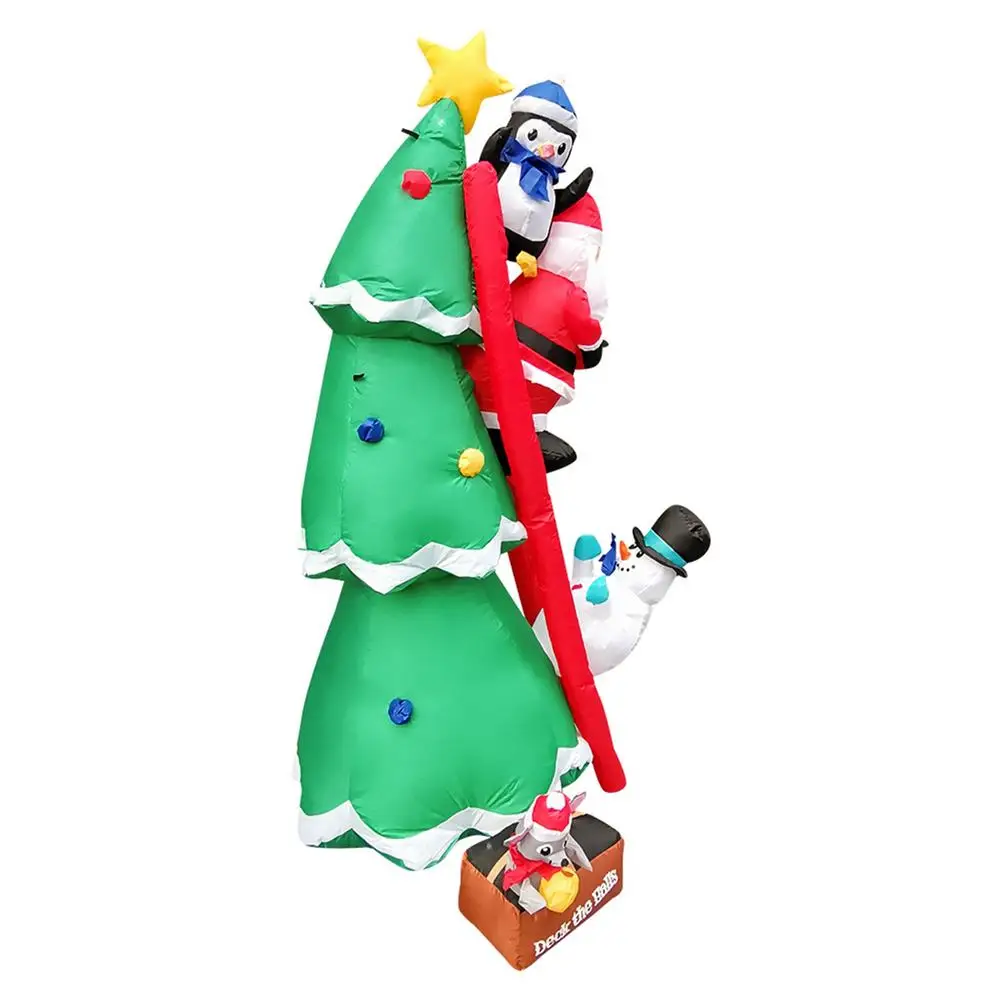 6FT Height Iatables Green Tree Christmas Tree Blow Up Outdoor Sitting With Santa Claus Snowman Sledding Together LED Iata
6FT Height Iatables Green Tree Christmas Tree Blow Up Outdoor Sitting With Santa Claus Snowman Sledding Together LED Iata