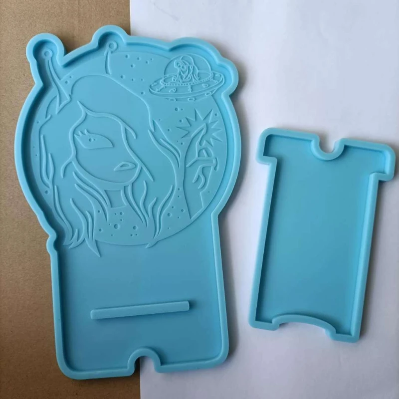 Handmade Cool Girl Mobile Phone Stand Silicone Resin Mold Phone Holder Epoxy Resin Moulds Craft Cell Phone Bracket Mold #17
Handmade Cool Girl Mobile Phone Stand Silicone Resin Mold Phone Holder Epoxy Resin Moulds Craft Cell Phone Bracket Mold #17