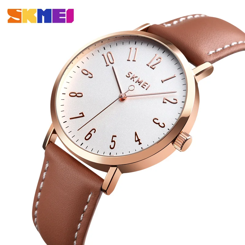 SKMEI Fashion Women Watches Leather Strap Wristband Female 3bar Waterproof Quartz Watch Ladies Wristwatch relogio feminino 1463 
SKMEI Fashion Women Watches Leather Strap Wristband Female 3bar Waterproof Quartz Watch Ladies Wristwatch relogio feminino 1463