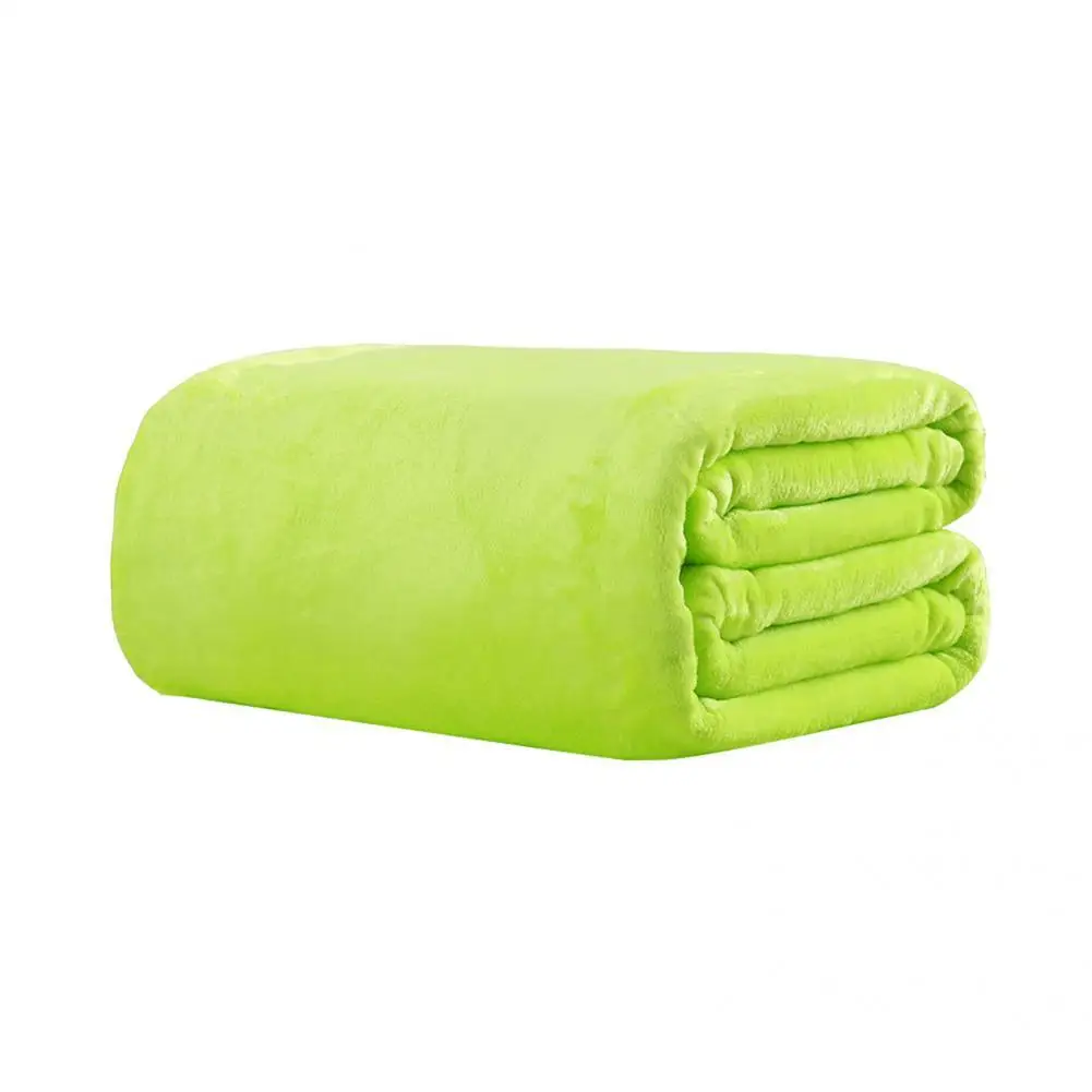 Rectangle Useful Winter Soft Warm Flannel Blanket Solid Color Warm Blanket Lightweight for Sofas
Rectangle Useful Winter Soft Warm Flannel Blanket Solid Color Warm Blanket Lightweight for Sofas