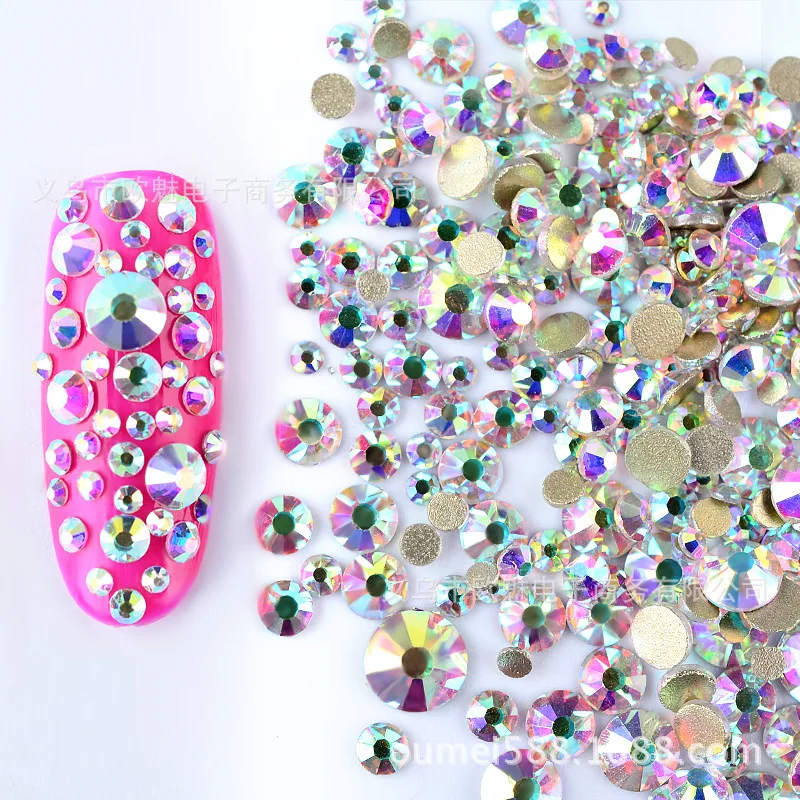 800 Pcs/Pack Flat back Crystal Mix AB Rhinestones for Nails Accessories Colorful Nail Art Rhinestone Gems Diamond for a manicure
800 Pcs/Pack Flat back Crystal Mix AB Rhinestones for Nails Accessories Colorful Nail Art Rhinestone Gems Diamond for a manicure