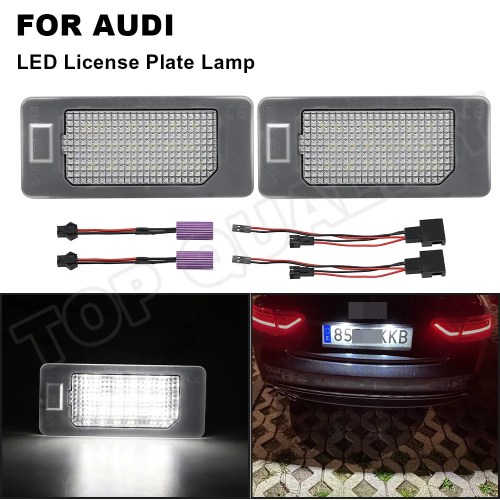 2PCS For Audi A4 A5 2D S5 Q5 TT Roadster TTS A1 A4 A7 RS5 TTRS A6 C7 Canbus Xenon White Car LED Number License Plate Light Lamps
2PCS For Audi A4 A5 2D S5 Q5 TT Roadster TTS A1 A4 A7 RS5 TTRS A6 C7 Canbus Xenon White Car LED Number License Plate Light Lamps