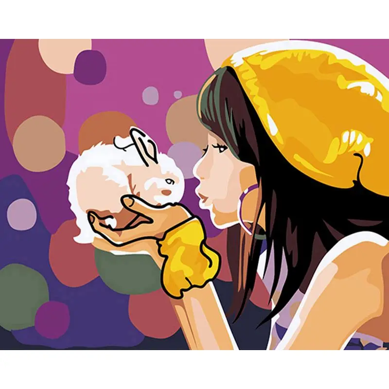 SELILALI 40x50cm Framed Oil Painting By Numbers Kits For Adults Girl And Rabbit Figure Acrylic Pigment Coloring Canvas Wall Art
SELILALI 40x50cm Framed Oil Painting By Numbers Kits For Adults Girl And Rabbit Figure Acrylic Pigment Coloring Canvas Wall Art