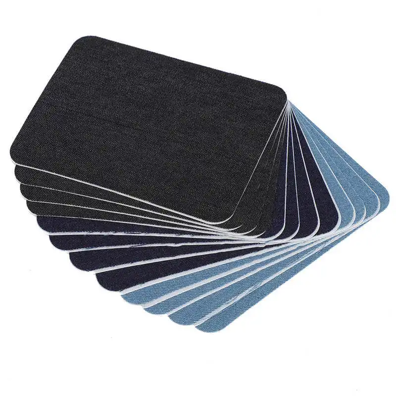 12Pcs Adhesive Clothing Patch Sweater Shirt Elbow Knee Sleeve Wholesale Denim Self-adhesive Patches Cloth Sticker Decor - купить по