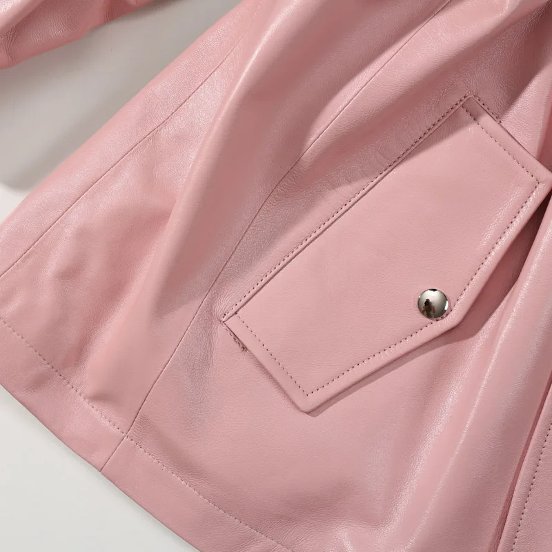 JCHB 2021 Genuine Leather Jacket Women Spring 100% Sheepskin Coat Female Korean Style Coats and Jackets Chaquetas Para Mujer Pp
JCHB 2021 Genuine Leather Jacket Women Spring 100% Sheepskin Coat Female Korean Style Coats and Jackets Chaquetas Para Mujer Pp