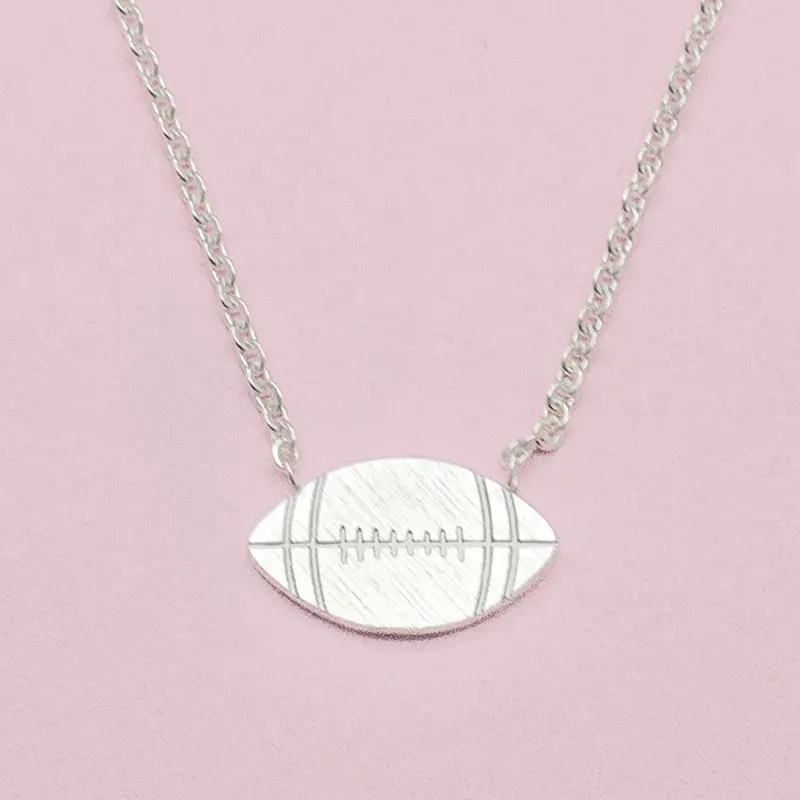 American Football Stainless Steel Necklaces For Women Men Pendants Chic Sports Unique Jewelry Rugby Ball Necklace Bijoux Femme
American Football Stainless Steel Necklaces For Women Men Pendants Chic Sports Unique Jewelry Rugby Ball Necklace Bijoux Femme