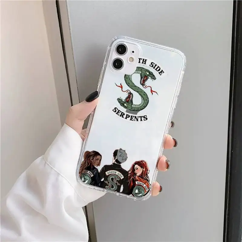 American TV Riverdale Southside Serpents Phone Case Transparent for iPhone 11 12 mini pro XS MAX 8 7 6 6S Plus X 5S SE 2020 XR
American TV Riverdale Southside Serpents Phone Case Transparent for iPhone 11 12 mini pro XS MAX 8 7 6 6S Plus X 5S SE 2020 XR