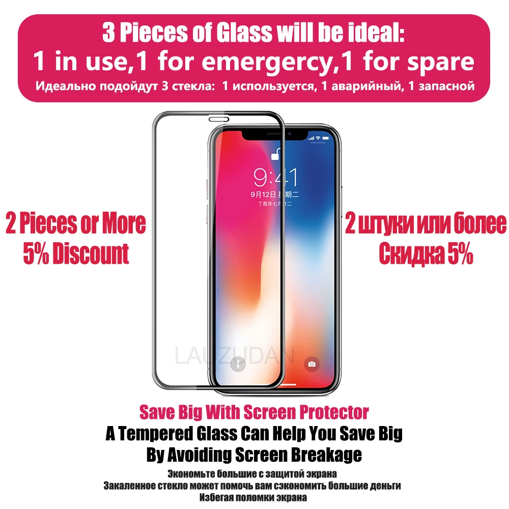 Защитная пленка из закаленного стекла для iPhone 11 12 Pro Max стекло XR X XS 7 8 6s плюс мини 5s