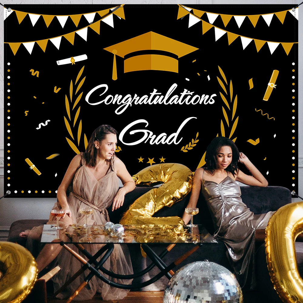 Graduation Banner Decorations 2021 Black and Orange - Extra Large 70 x 47 Backdrop 2021 Congrats Grad Graduation Party Supplies
Graduation Banner Decorations 2021 Black and Orange - Extra Large 70 x 47 Backdrop 2021 Congrats Grad Graduation Party Supplies