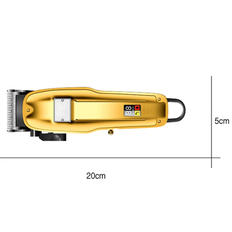 Metal Cordless Electric Hair Clipper Chargable Hair Trimmer Remover Haircut Digital Display EY669
Metal Cordless Electric Hair Clipper Chargable Hair Trimmer Remover Haircut Digital Display EY669
