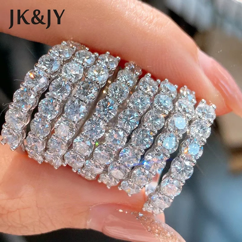 JK&JY 18K White Gold 1.0Ct 7 Diamond Ring, Ladies Single Row Band Fashion Wedding Jewelry Quality Assurance
JK&JY 18K White Gold 1.0Ct 7 Diamond Ring, Ladies Single Row Band Fashion Wedding Jewelry Quality Assurance