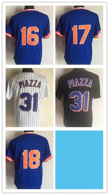 Бейсбольные Джерси в стиле ретро, Нью-Йорк, № 16, № 17, № 18, № 31, трикотажные изделия с логотипом, удобные футболки 
Бейсбольные Джерси в стиле ретро, Нью-Йорк, № 16, № 17, № 18, № 31, трикотажные изделия с логотипом, удобные футболки