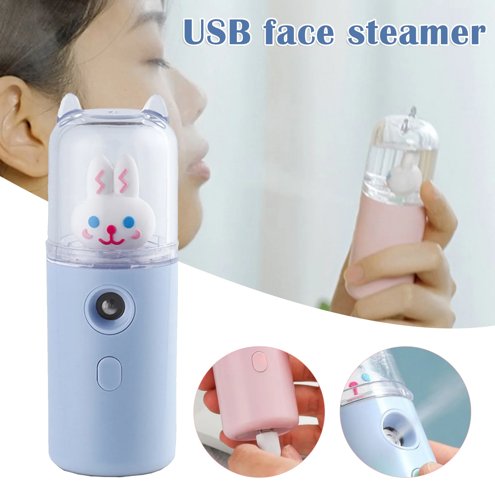 Cute Portable Mini Mist Humidifier Quiet Personal Humidifier Diffuser Cool Mist Humidifier For Home Office Skin Care -VL16
Cute Portable Mini Mist Humidifier Quiet Personal Humidifier Diffuser Cool Mist Humidifier For Home Office Skin Care -VL16