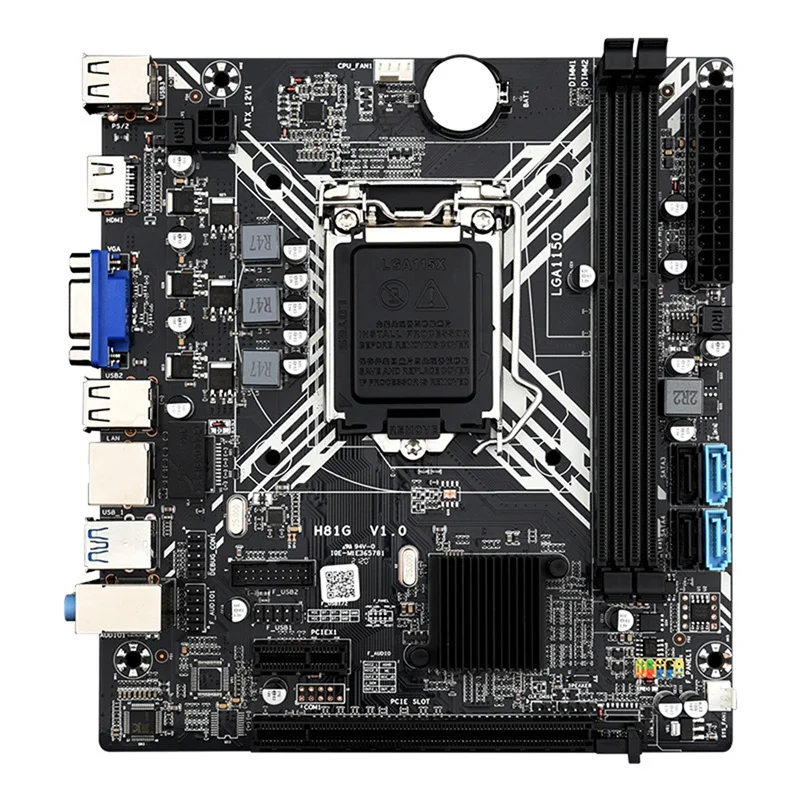 

H81 Motherboard H81G LGA 1150 M-ATX DDR3 Supports 2X8G for Core Celeron/Pentium E3 V3 Processor