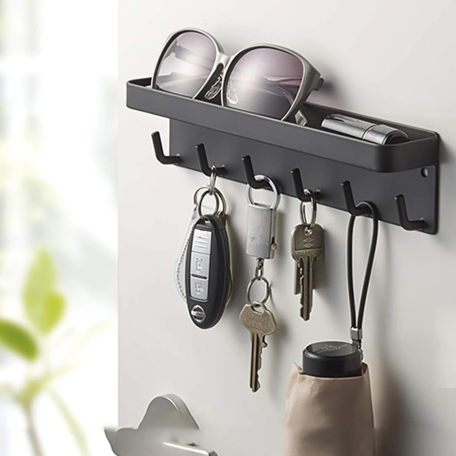 Wall Rack Clothes Storage Rack Hook Towel Coat Hanger Key Chain Shelf Glove Box Storage Box Carbon Steel Black
Wall Rack Clothes Storage Rack Hook Towel Coat Hanger Key Chain Shelf Glove Box Storage Box Carbon Steel Black