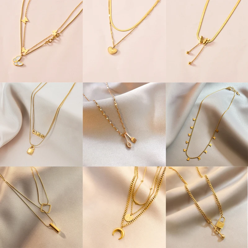 YAOLOGE Stainless Steel New Gold Color Geometric Necklace For Women Chain Choker 2021 Trend Party Gift Fashion Jewelry Wholesale
YAOLOGE Stainless Steel New Gold Color Geometric Necklace For Women Chain Choker 2021 Trend Party Gift Fashion Jewelry Wholesale
