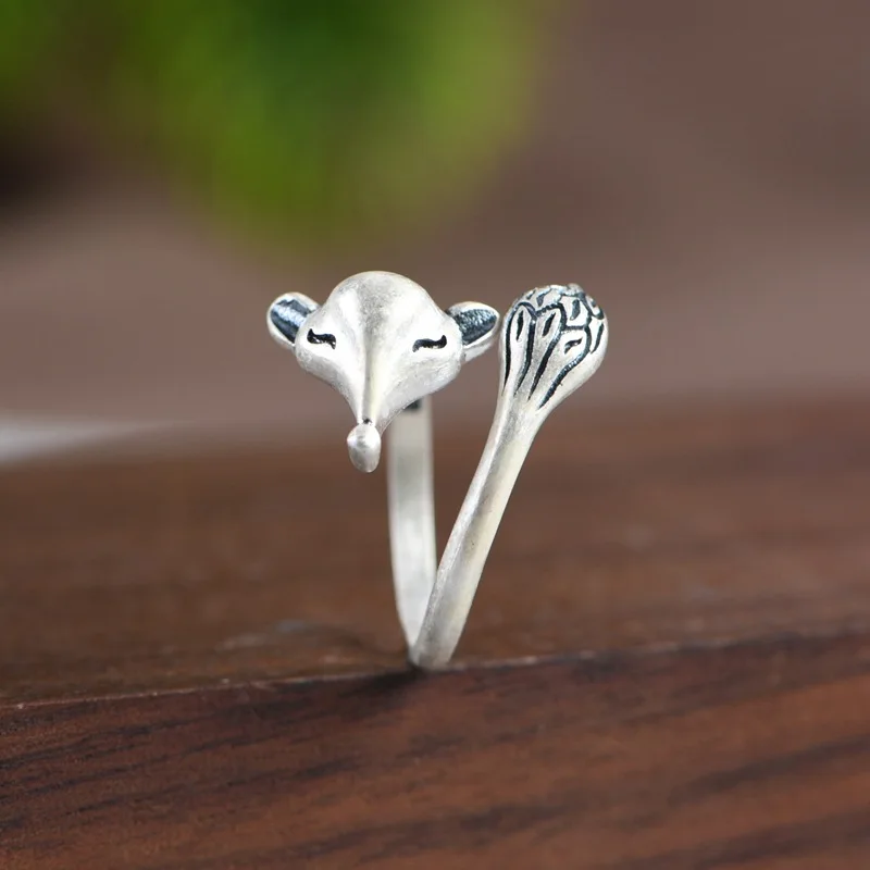 100% Real 925 Sterling Silver Fox Rings For Women Wedding Engagement Ring Fashion Jewelry Opening Adjustable Rings Wholesale
100% Real 925 Sterling Silver Fox Rings For Women Wedding Engagement Ring Fashion Jewelry Opening Adjustable Rings Wholesale