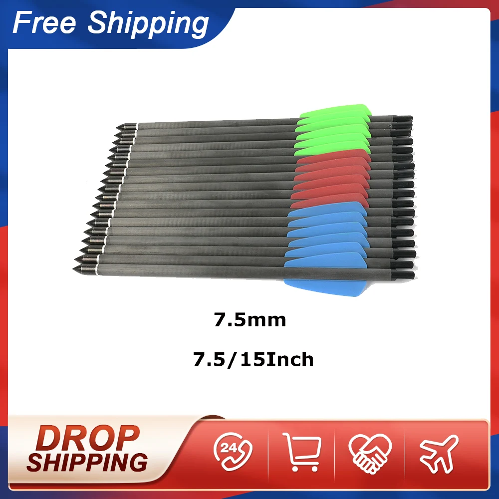 Стрела для арбалета, 7,5/15 дюймов, 7,5 мм, из чистого углерода, пластиковое перо, 2 шт., подходит для стрельбы из арбалета, охоты, модель арбалета
Стрела для арбалета, 7,5/15 дюймов, 7,5 мм, из чистого углерода, пластиковое перо, 2 шт., подходит для стрельбы из арбалета, охоты, модель арбалета