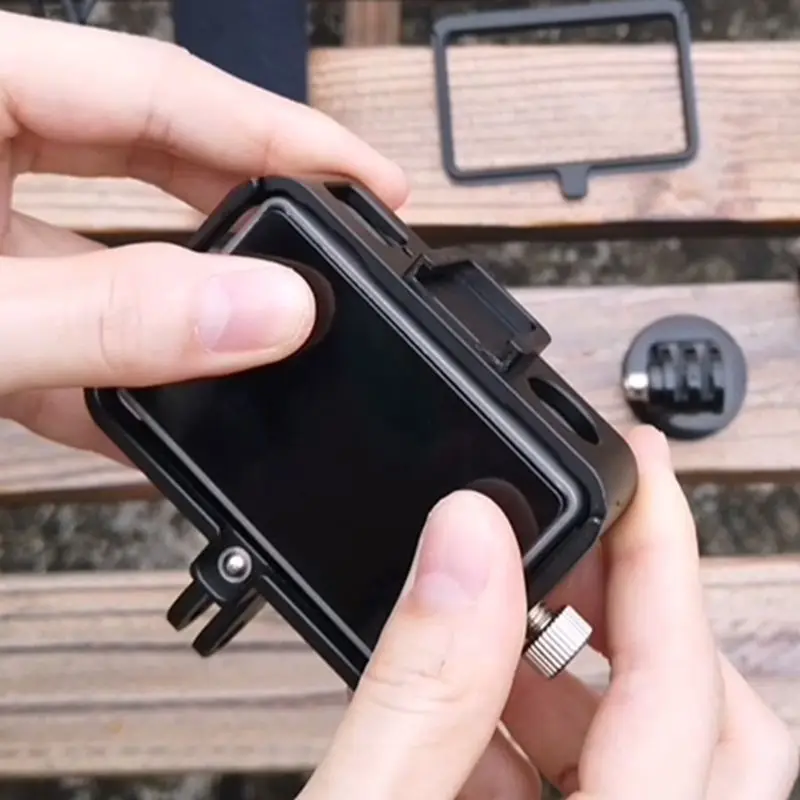 1Set Microphone Adapter Aluminum Alloy Protective Frame Tripod for OS-MO Action Camera Accessories Photography Kit 27RA 
1Set Microphone Adapter Aluminum Alloy Protective Frame Tripod for OS-MO Action Camera Accessories Photography Kit 27RA