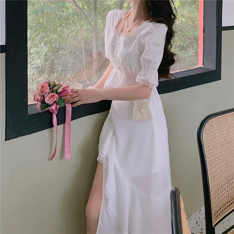 2021 Summer 2 Piece Sets Womens Outfits Vintage Short Blouse Short Sleeve Shirts Lace Patchwork Crop Tops+irregular Split Skirt
2021 Summer 2 Piece Sets Womens Outfits Vintage Short Blouse Short Sleeve Shirts Lace Patchwork Crop Tops+irregular Split Skirt