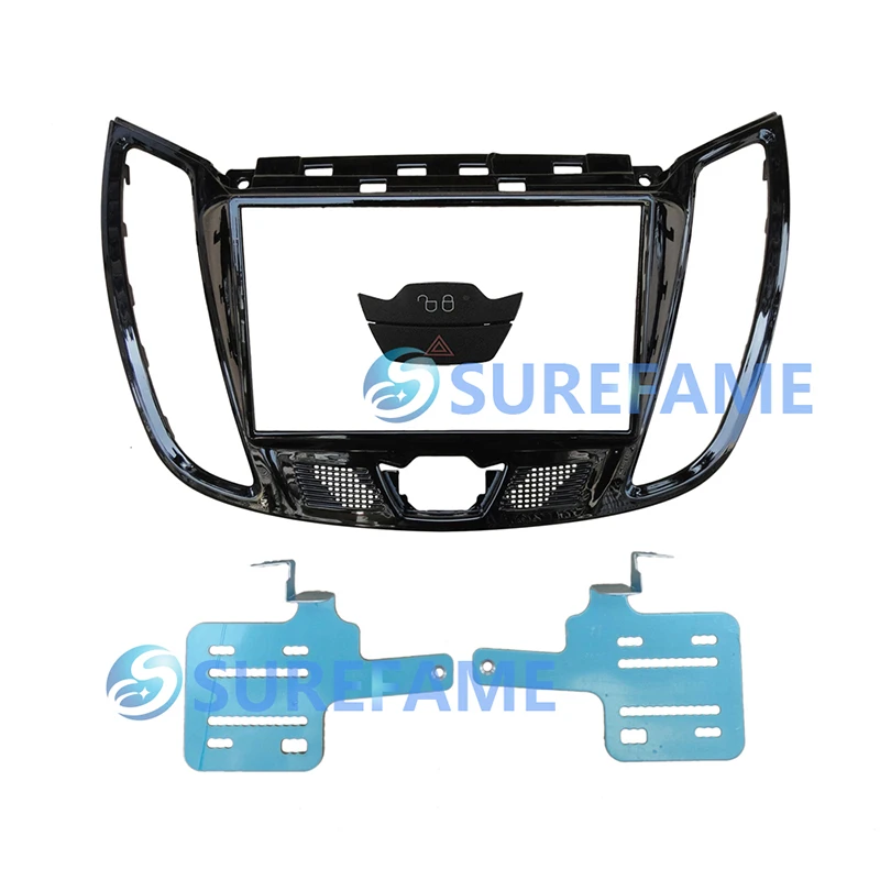 Двойной Din автомобильный комплект Fascia Для Ford Focus III C MAX CMAX Kuga Escape с переключателем