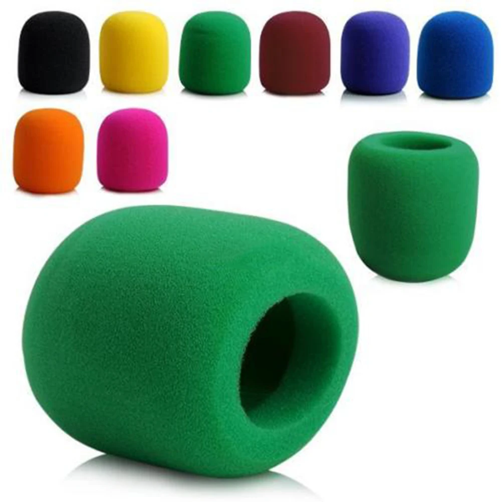 

1pcs Mix Colors Sponge Microphone Set Replacement Foam DJ Stage Windshield Wind Shield Cover Thick Washable