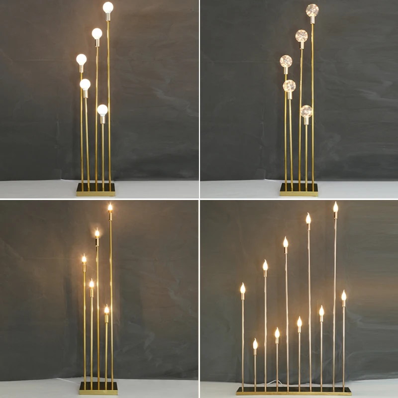 10-head Golden Reed Lights Wedding Props Christmas Party Home Decoration Tall Electronic Candlestick
10-head Golden Reed Lights Wedding Props Christmas Party Home Decoration Tall Electronic Candlestick